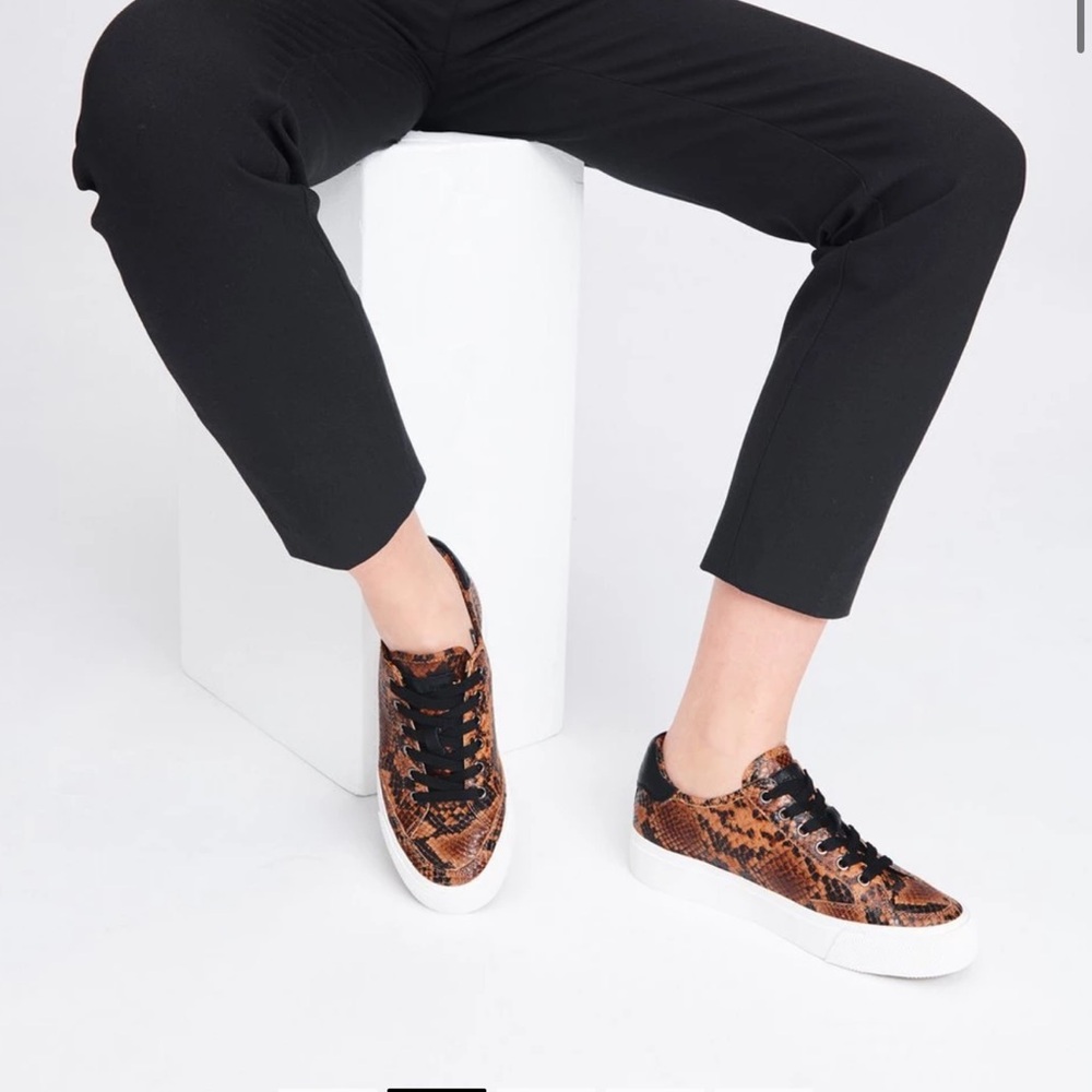Rag & Bone Army Low Snakeskin Sneakers